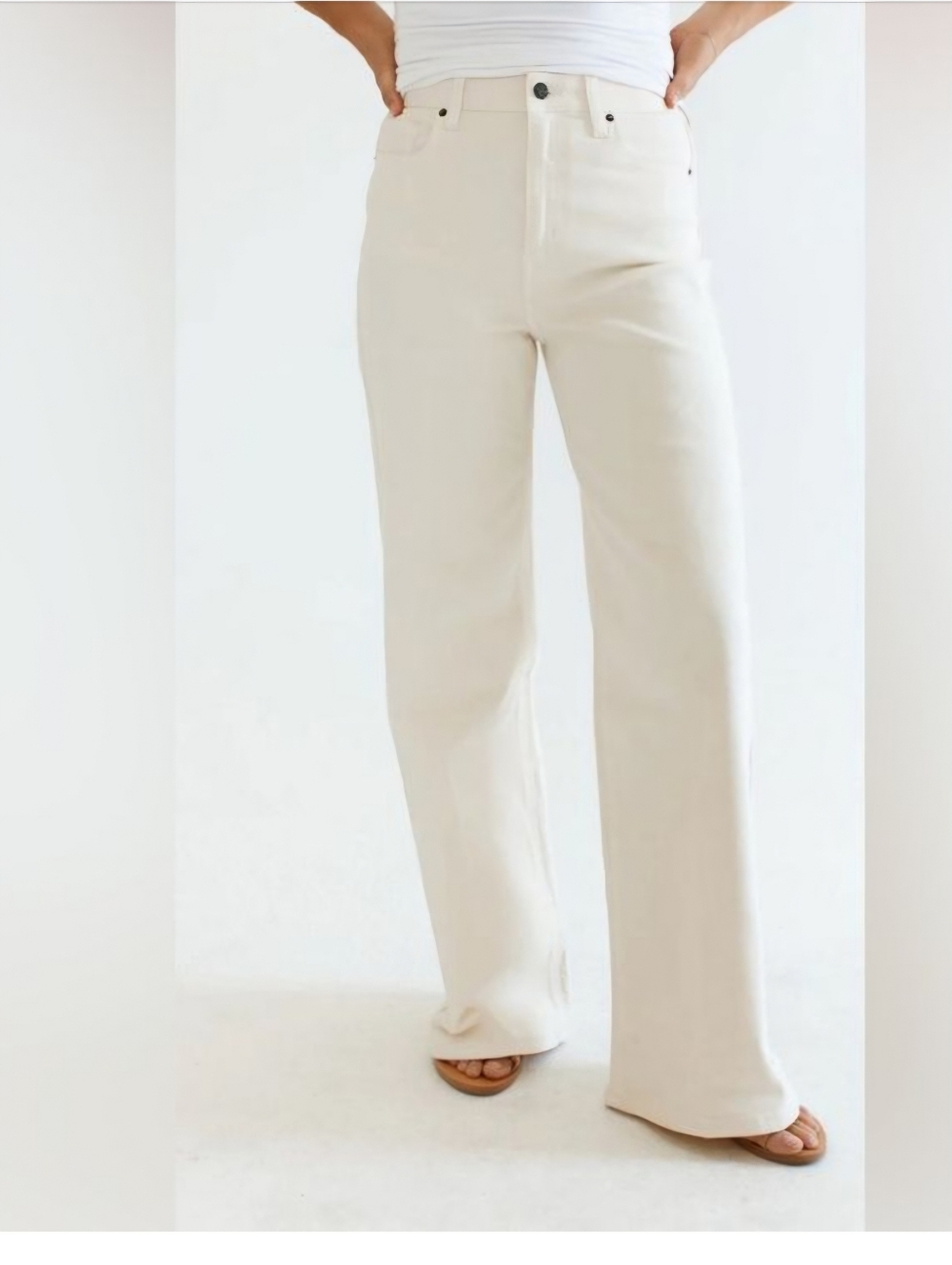 NWT CJLA | Jaymee Vintage Wide Leg Color Stone Denim Jeans Cotton Womens 1X